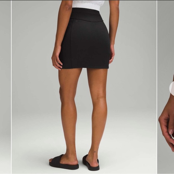NWT Lululemon Scuba High-Rise Mini Skirt Black Size XL - Picture 7 of 7